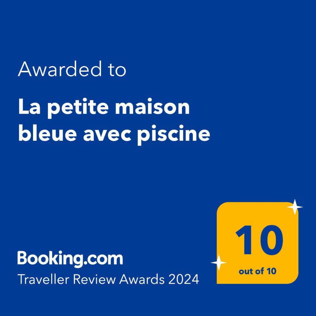 La Petite Maison Bleue Avec Piscine Loubejac 外观 照片
